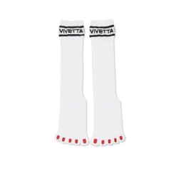 Vivetta Calzini A Coste Con Ricamo Unghie-Women Socks