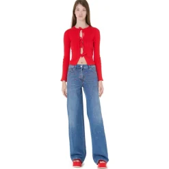 Vivetta Cardigan With Ties-Women Knitwear