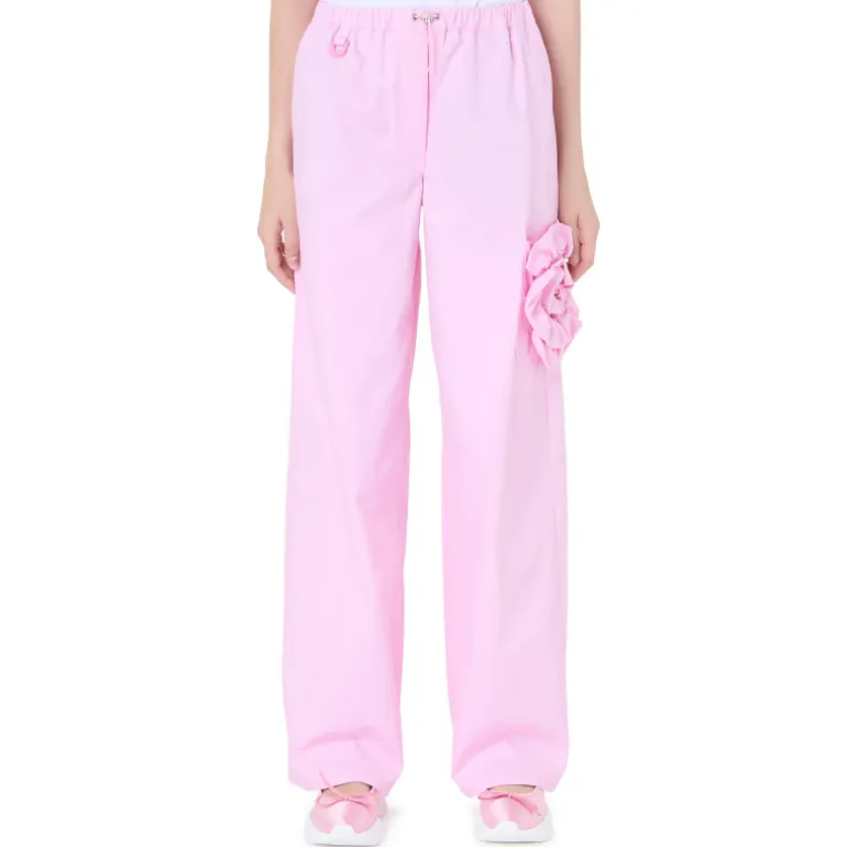 Vivetta Cargo Pants With Rose-Women Trousers & Shorts
