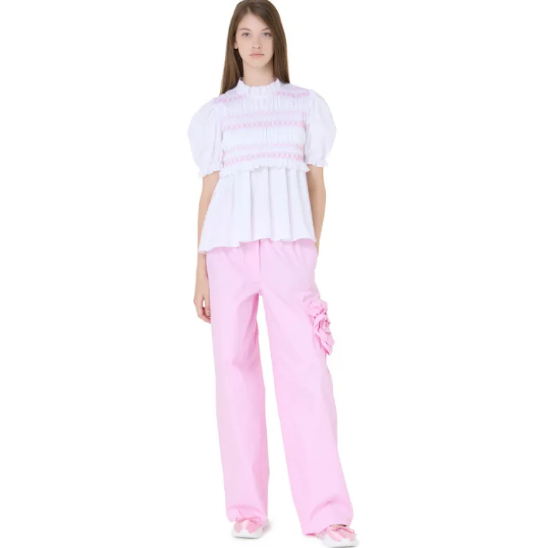Vivetta Cargo Pants With Rose-Women Trousers & Shorts