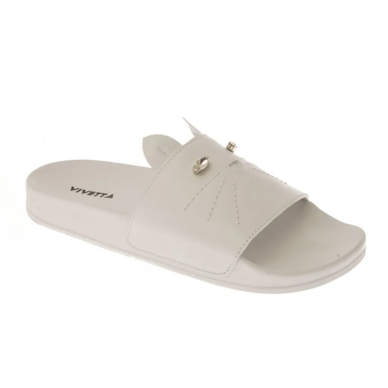 Vivetta Cat Slider-Women Flip Flops & Sliders