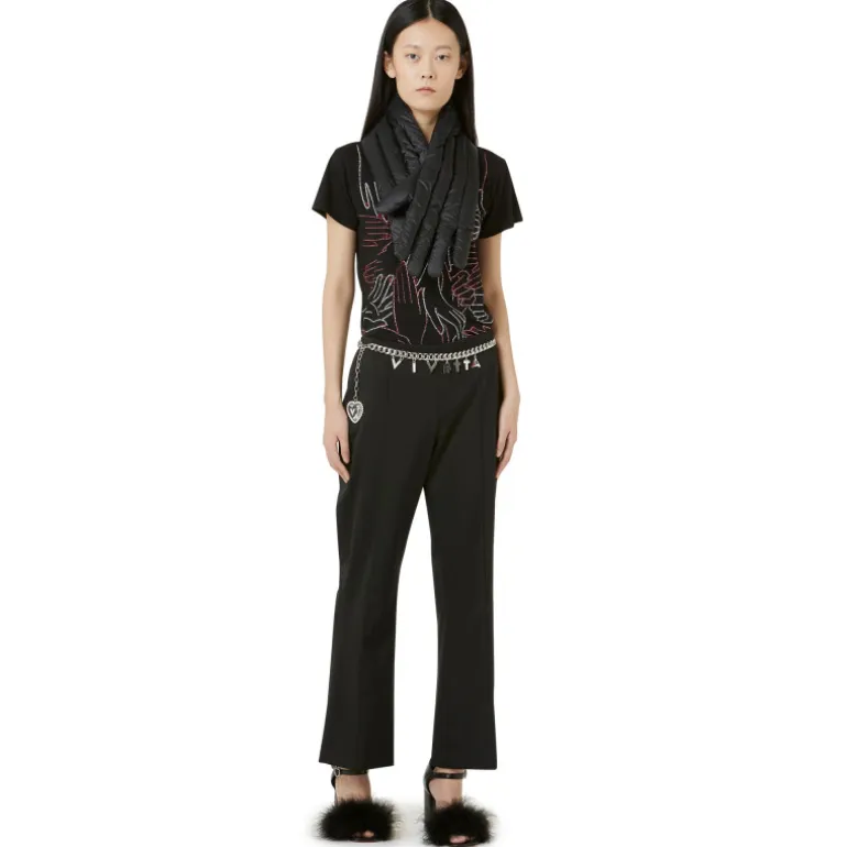 Vivetta Copy Of Sciarpa Mano In Nylon Satin-Women Gloves & Scarves