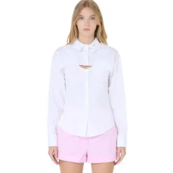 Vivetta Cut Out Hands Neck Shirt-Women Shirts & Tops