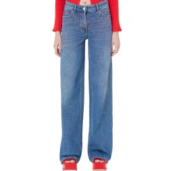 Vivetta Degraded Strass Denim-Women Denim
