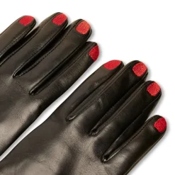 Vivetta Emroidered Nails Gloves-Women Gloves & Scarves