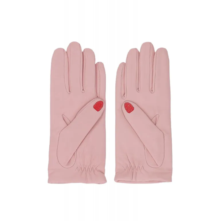 Vivetta Emroidered Nails Gloves-Women Gloves & Scarves