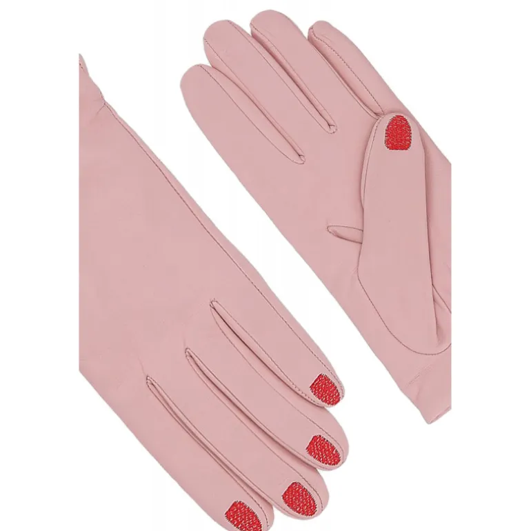 Vivetta Emroidered Nails Gloves-Women Gloves & Scarves