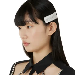 Vivetta Fermaglio Logo Strass-Women Hair Accessories