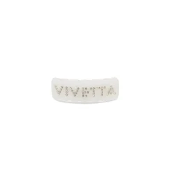 Vivetta Fermaglio Logo Strass-Women Hair Accessories