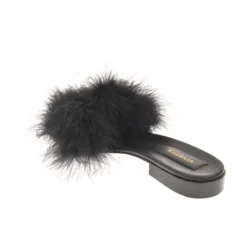 Vivetta Flat Sandal With Marabu-Women Sandals