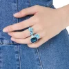 Vivetta Floral Double Ring-Women Rings