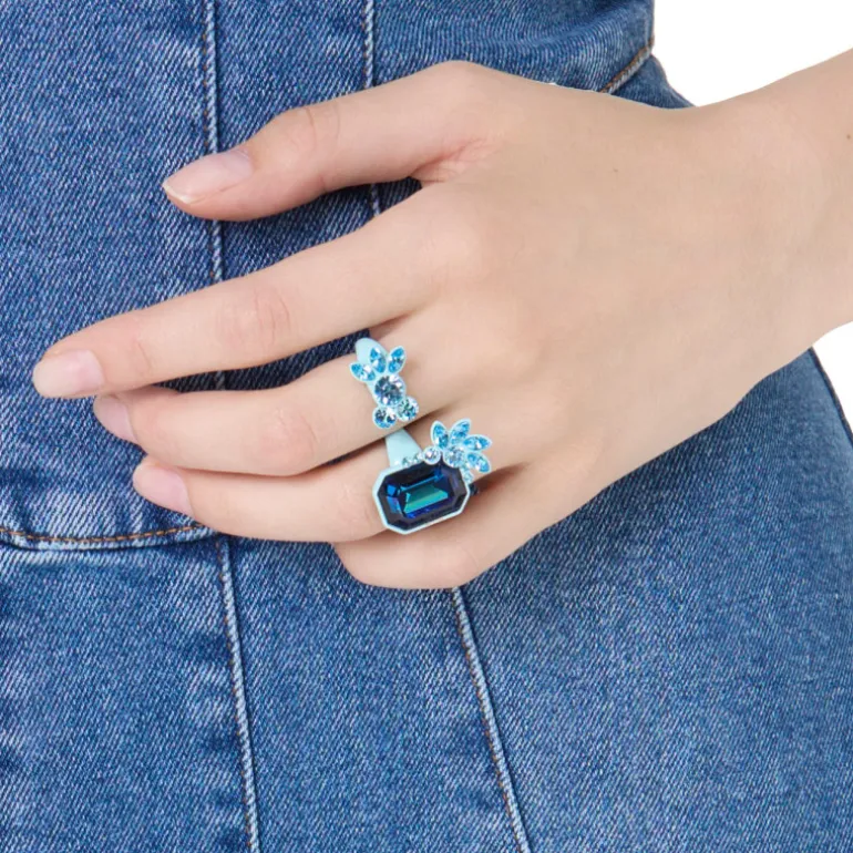 Vivetta Floral Double Ring-Women Rings