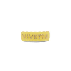 Vivetta Hair Clip With Crystals Logo-Women Hair Accessories
