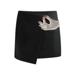 Vivetta Hand Jewel Mini Skirt-Women Skirts