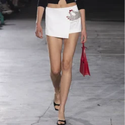 Vivetta Hand Jewel Mini Skirt-Women Skirts