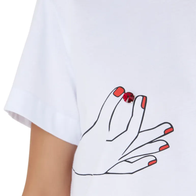 Vivetta Hands T-Shirt-Women T-Shirts & Sweat Shirts