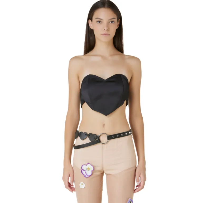 Vivetta Heart Bustier Top-Women Shirts & Tops