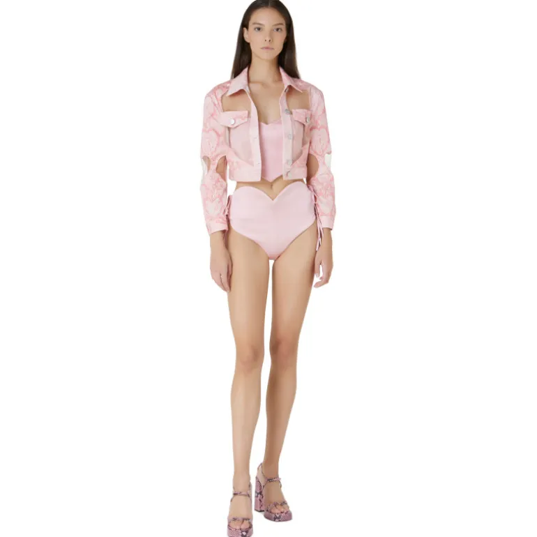 Vivetta Heart Bustier Top-Women Shirts & Tops