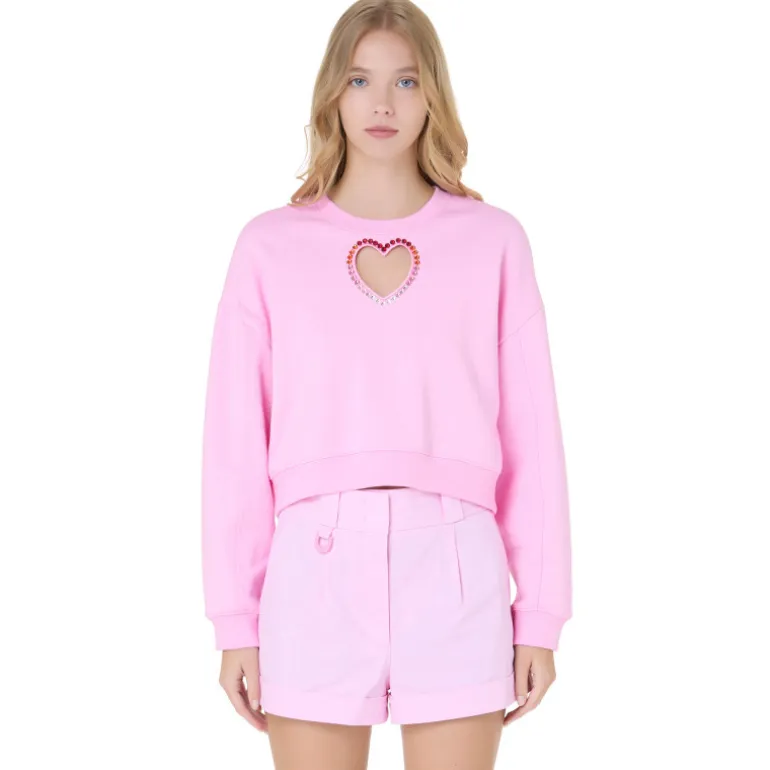 Vivetta Heart Sweatshirt-Women T-Shirts & Sweat Shirts