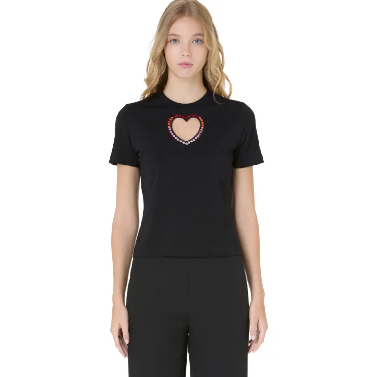 Vivetta Heart T-Shirt-Women T-Shirts & Sweat Shirts