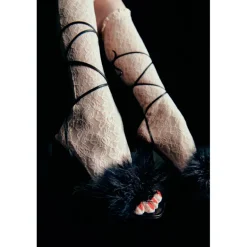 Vivetta Lace Tights With Embroidered Nails-Women Socks
