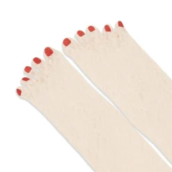 Vivetta Lace Tights With Embroidered Nails-Women Socks