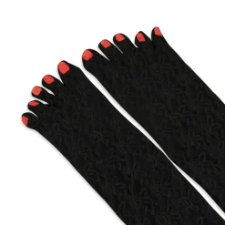 Vivetta Lace Tight With Embroidered Nails-Women Socks