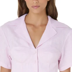 Vivetta Linen Bustier Shirt-Women Shirts & Tops