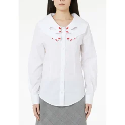 Vivetta Maxi Hand-Collar Shirt-Women Shirts & Tops