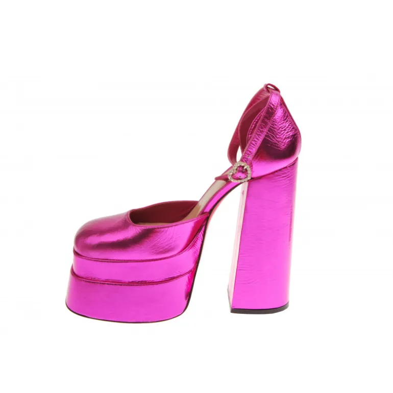 Vivetta Metallic Platform Mary Jane-Women Ballet Flats & Mary-Jane