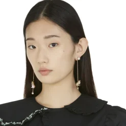 Vivetta Pendant Earrings With Pearls-Women Earrings