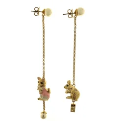 Vivetta Pendant Earrings With Pearls-Women Earrings