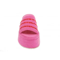Vivetta Platform Slider With Crystals-Women Flip Flops & Sliders