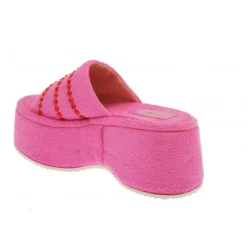 Vivetta Platform Slider With Crystals-Women Flip Flops & Sliders