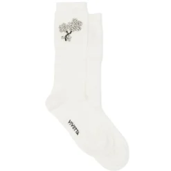 Vivetta Ribbed Socks With Jewel Application-Women Socks