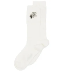 Vivetta Ribbed Socks With Jewel Application-Women Socks