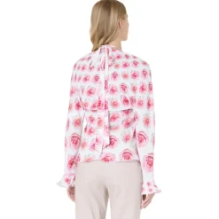 Vivetta Rose Print Blouse-Women Shirts & Tops