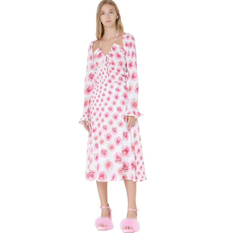 Vivetta Rose Print Blouse-Women Shirts & Tops