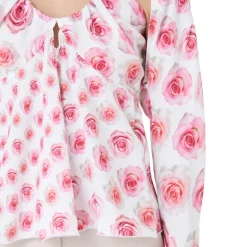 Vivetta Rose Print Blouse-Women Shirts & Tops