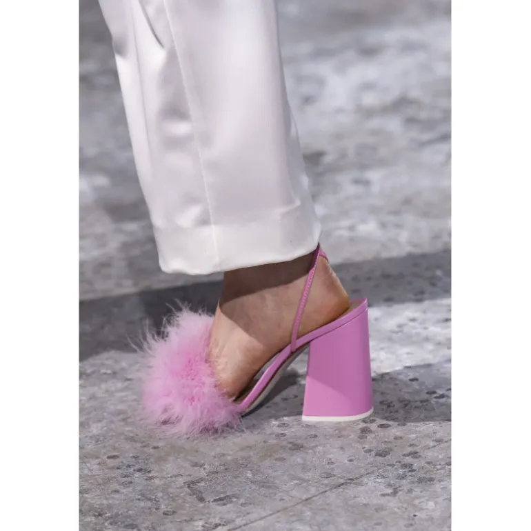 Vivetta Sandals With Marabu-Women Sandals