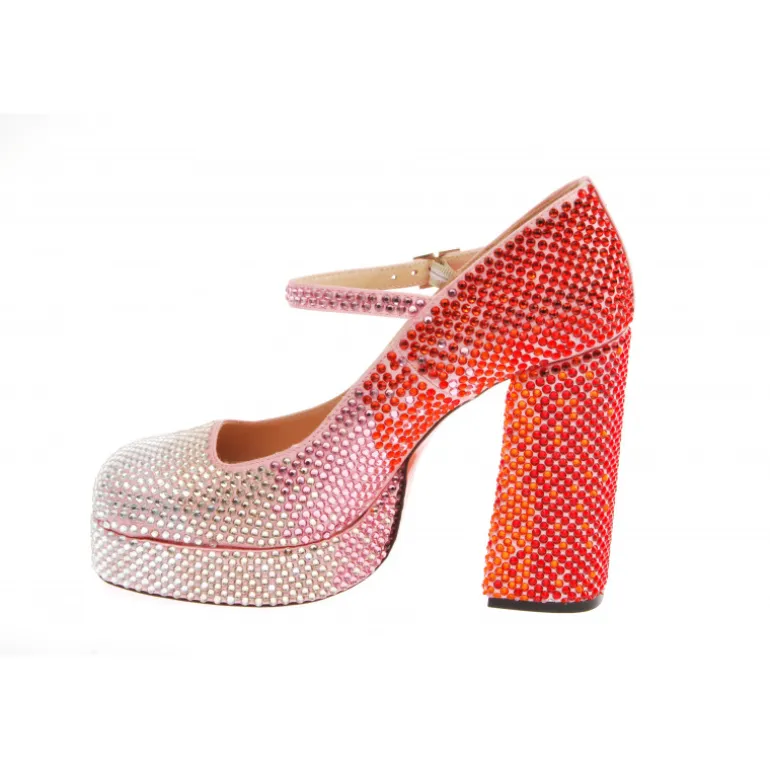 Vivetta Shaded Crystals Mary Jane-Women Ballet Flats & Mary-Jane