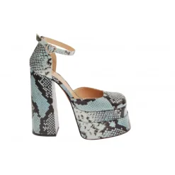Vivetta Snake-Effect Leather Platform Mary Jane-Women Ballet Flats & Mary-Jane