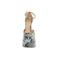 Vivetta Snake-Effect Leather Platform Mary Jane-Women Ballet Flats & Mary-Jane