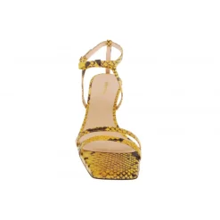 Vivetta Snake-Effect Leather Sandals-Women Sandals