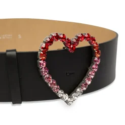 Vivetta Strass Heart Belt-Women Belts