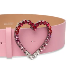 Vivetta Strass Heart Belt-Women Belts