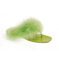 Vivetta Thong Sandals With Marabu-Women Flip Flops & Sliders