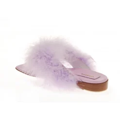 Vivetta Thong Sandals With Marabu-Women Flip Flops & Sliders